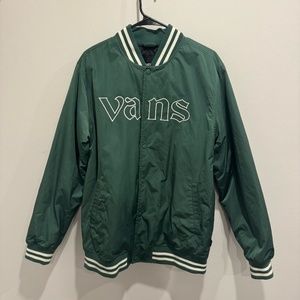 Green Vans Sixty Sixers Varsity Jacket